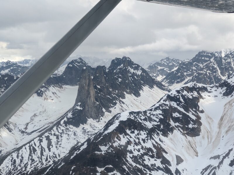 Flying through the mountains