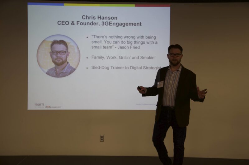 Chris sharing the back story behind 3GEngagement